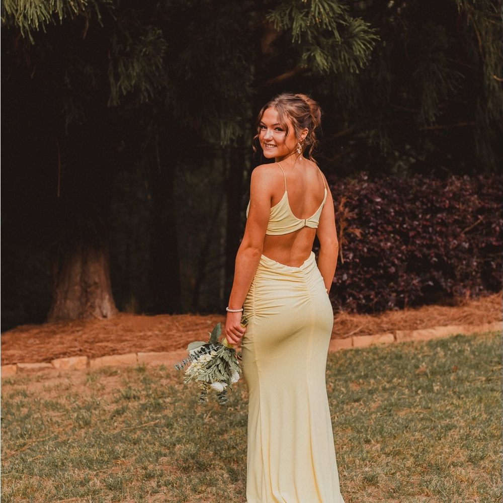 Windsor Yellow Halter Slip Dress for Weddings